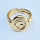 ANILLO CHAPA DE ORO AJUSTABLE GUERRERO