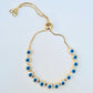 PULSERA CHAPA OJO TURCO PLANO
