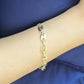 PULSERA CHAPA ESLABON DOBLE PERFORACION