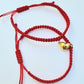 DUO DE PULSERAS HILO CON DIJE DE IMAN EN FORMA DE CORAZON