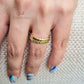 ANILLO CHAPA DE ORO AJUSTABLE HOJAS